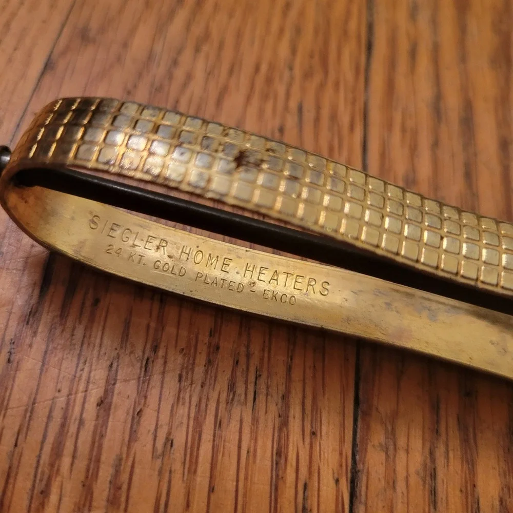 EKCO Vegetable Peeler Gold 24KT Gold Plated Siegler Home Heaters VINTAGE Decor